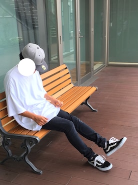 「MONKEY TIME（モンキータイム）のアイテム（タンクトップ）」を使った、GONIさん（メンズ・175cm）の夏コーディネート