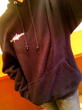 「24karats（トゥウェンティーフォーカラッツ）の24k×KANGOL WOOL504（キャップ、ブラック系）」を使った、すんさん（レディース・154cm）の秋コーディネート