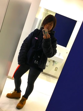「STUSSY（ステューシー）のアイテム（その他アウター）」を使った、すんさん（レディース・154cm）の秋コーディネート