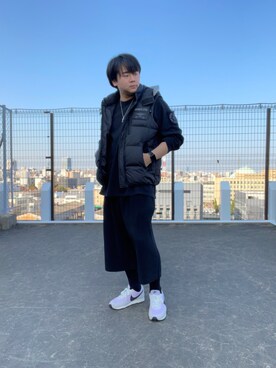 「AVIREX（アヴィレックス）のアイテム（ダウンジャケット/コート）」を使った、ざきさん（メンズ・171cm）の冬コーディネート