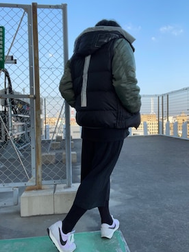 「AVIREX（アヴィレックス）のアイテム（ダウンジャケット/コート）」を使った、ざきさん（メンズ・171cm）の秋コーディネート