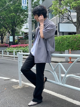 「THEE（シー）のアイテム」を使った、TAKUさん（メンズ・166cm）の春コーディネート