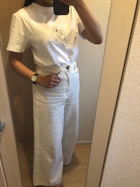 「RIKI WATANABE（リキワタナベ）のアイテム」を使った、oriさん（レディース・153cm）の夏コーディネート