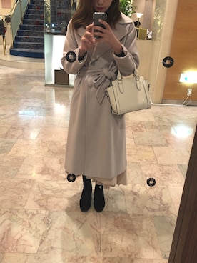 「RESEXXY（リゼクシー）のアイテム（チェスターコート）」を使った、mayumi.さん（レディース・163cm）の春コーディネート