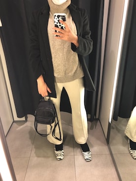 「RESEXXY（リゼクシー）のアイテム（その他アウター）」を使った、mayumi.さん（レディース・163cm）の冬コーディネート