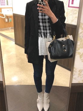 「RESEXXY（リゼクシー）のアイテム（その他アウター）」を使った、mayumi.さん（レディース・163cm）の春コーディネート