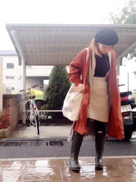 「TODAYFUL（トゥデイフル）のVintageトートバッグ（トートバッグ）」を使った、いく☆さん（レディース・153cm）の春コーディネート