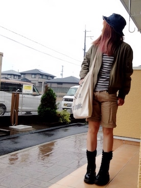 「WC（ダブル シー）のアイテム（レッグウェア）」を使った、いく☆さん（レディース・153cm）の春コーディネート