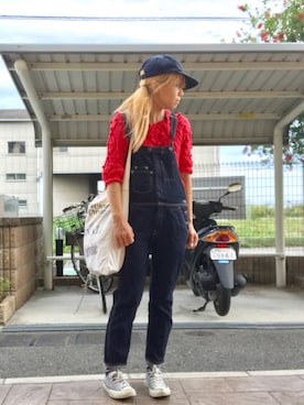 「TODAYFUL（トゥデイフル）のVintageトートバッグ（トートバッグ）」を使った、いく☆さん（レディース・153cm）の秋コーディネート