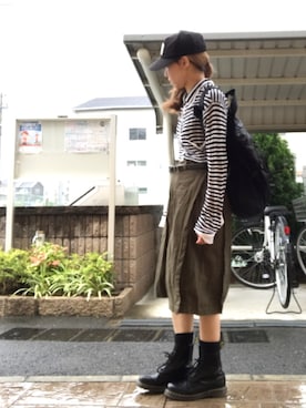 「WC（ダブル シー）のアイテム（レッグウェア）」を使った、いく☆さん（レディース・153cm）の夏コーディネート