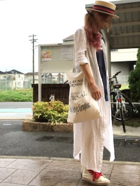 「TODAYFUL（トゥデイフル）のアイテム（シャツワンピース）」を使った、いく☆さん（レディース・153cm）の秋コーディネート