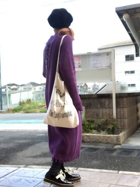 「TODAYFUL（トゥデイフル）のアイテム（ハンチング/ベレー帽）」を使った、いく☆さん（レディース・153cm）の春コーディネート