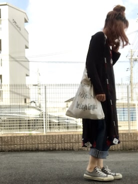 「TODAYFUL（トゥデイフル）のVintageトートバッグ（トートバッグ）」を使った、いく☆さん（レディース・153cm）の夏コーディネート