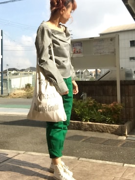 「Ameri（アメリ）のアイテム（カチューシャ）」を使った、いく☆さん（レディース・153cm）の夏コーディネート