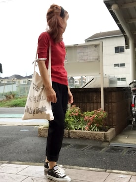 「Ameri（アメリ）のアイテム（カチューシャ）」を使った、いく☆さん（レディース・153cm）の夏コーディネート