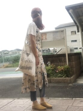 「Ungrid（アングリッド）のフレイドヘムストスリ（デニムパンツ）」を使った、いく☆さん（レディース・153cm）の秋コーディネート