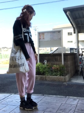 「Ameri（アメリ）のアイテム（スニーカー）」を使った、いく☆さん（レディース・153cm）の秋コーディネート