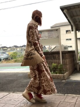 「CONVERSE（コンバース）のCONVERSE ALL STAR　ハイカットスニーカー（スニーカー）」を使った、いく☆さん（レディース・153cm）の秋コーディネート