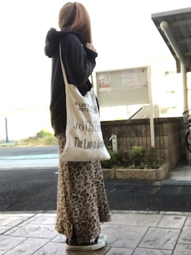 「TODAYFUL（トゥデイフル）のVintageトートバッグ（トートバッグ）」を使った、いく☆さん（レディース・153cm）の冬コーディネート