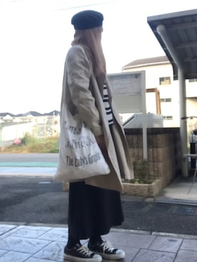 「TODAYFUL（トゥデイフル）のVintageトートバッグ（トートバッグ）」を使った、いく☆さん（レディース・153cm）の冬コーディネート