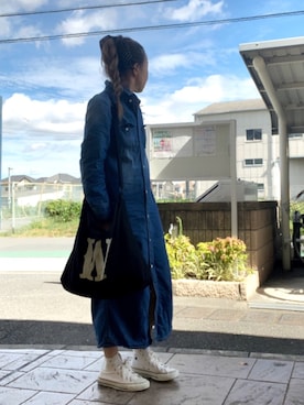 「TODAYFUL（トゥデイフル）のアイテム（財布/小物）」を使った、いく☆さん（レディース・153cm）の夏コーディネート