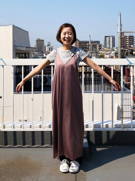 こんなに女っぽいのに動きやすい 大人かわいいキャミワンピース By Que Made Meを使った人気ファッションコーディネート Wear