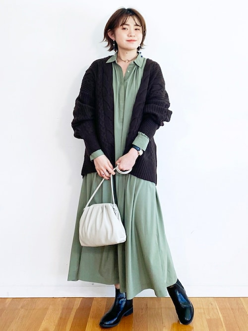 Haco Haco Haco のシャツワンピースを使ったコーディネート Wear