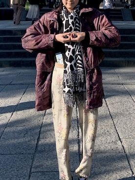 「DEPT（デプト）のアイテム（ジャケット/アウター）」を使った、miyuuさん（レディース・170cm）の春コーディネート