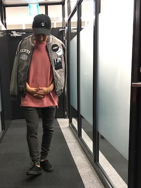 「サーフスタイル」｜「アイテム（MA-1）」を使った、sasaking0104さん（メンズ・175cm）の春コーディネート