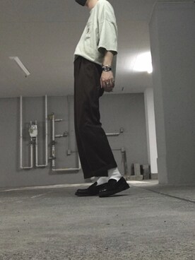 「UNIQLO（ユニクロ）の50色ソックス（消臭機能付き）（ソックス/靴下）」を使った、　やんさん（メンズ・177cm）の夏コーディネート