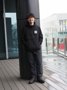 「descendant」｜「アイテム（ブルゾン）」を使った、藤尾 洸喜さん（メンズ・171cm）の夏コーディネート