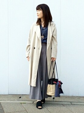 ikka HEAD OFFICE Women'sさん（レディース・158cm）の春コーディネート