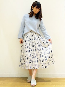 「Sens de vie（サンスドゥウ゛ィ）のアイテム」を使った、ikka HEAD OFFICE Women'sさん（レディース・158cm）の春コーディネート