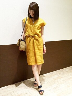 「Sens de vie（サンスドゥウ゛ィ）のアイテム」を使った、ikka HEAD OFFICE Women'sさん（レディース・158cm）の春コーディネート