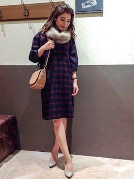 「ファースヌード」｜ikka HEAD OFFICE Women'sさん（レディース・158cm）の秋コーディネート