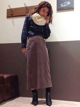 「CURRENT（カレント）のアイテム」を使った、ikka HEAD OFFICE Women'sさん（レディース・158cm）の秋コーディネート