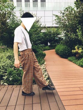 「An+u（アンユー）のアイテム」を使った、れんがさん（メンズ・167cm）の夏コーディネート