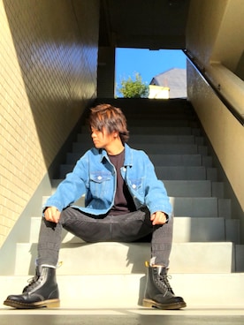 「GRL（グレイル）のアイテム（ジャケット/アウター）」を使った、松浦正太郎/俳優さん（メンズ・163cm）の冬コーディネート