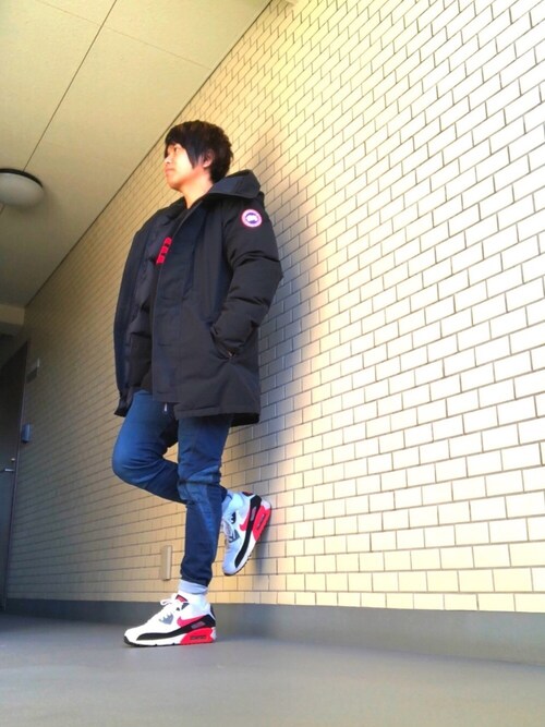 松浦正太郎 俳優 Canada Gooseのダウンジャケット コートを使ったコーディネート Wear