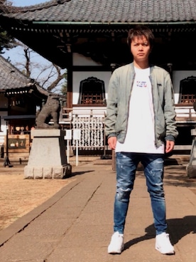 松浦正太郎/俳優さん（メンズ・163cm）の春コーディネート