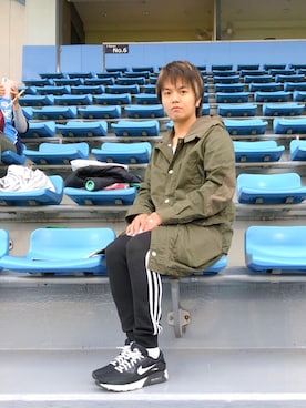 「おばショット」｜松浦正太郎/俳優さん（メンズ・163cm）の春コーディネート