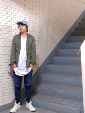 松浦正太郎/俳優さん（メンズ・163cm）の春コーディネート