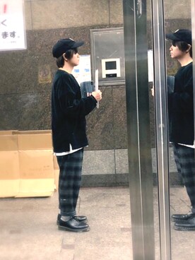 「シンプルおしゃれが好き」｜松浦正太郎/俳優さん（メンズ・163cm）の秋コーディネート