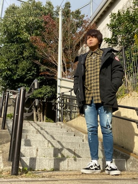 松浦正太郎/俳優さん（メンズ・163cm）の冬コーディネート