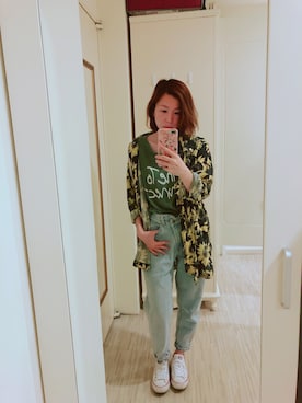 「H:CONNECT（エイチコネクト）のアイテム（トップス）」を使った、Miranda.Hさん（レディース・163cm）の秋コーディネート