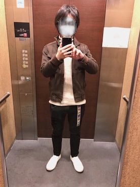 「Amina（アミナ）のアイテム」を使った、PETRUCCIさん（メンズ・160cm）の春コーディネート