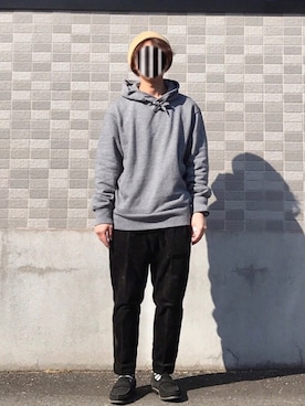 「mellow people（メローピープル）のアイテム」を使った、PETRUCCIさん（メンズ・160cm）の春コーディネート