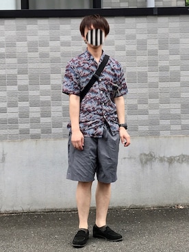 「417 EDIFICE（フォーワンセブンエディフィス）のアイテム（シューズ）」を使った、PETRUCCIさん（メンズ・160cm）の夏コーディネート