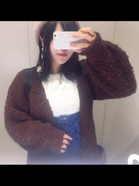 「nice claup」｜「アイテム（サロペット/オーバーオール）」を使った、かえたんさん（レディース・158cm）の秋コーディネート