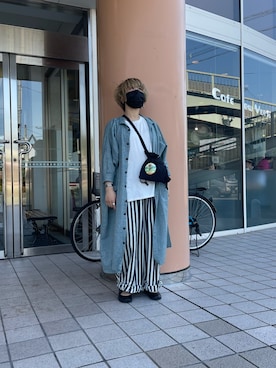 「チャイハネ（チャイハネ）のアイテム（シャツワンピース）」を使った、nekonekomaiさん（レディース・156cm）の夏コーディネート